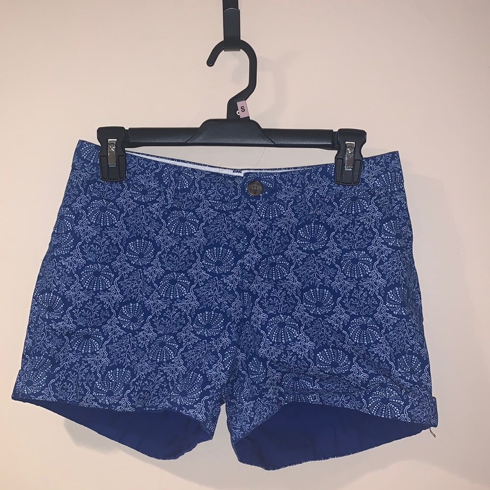 Women’s Blue Patterned Shorts